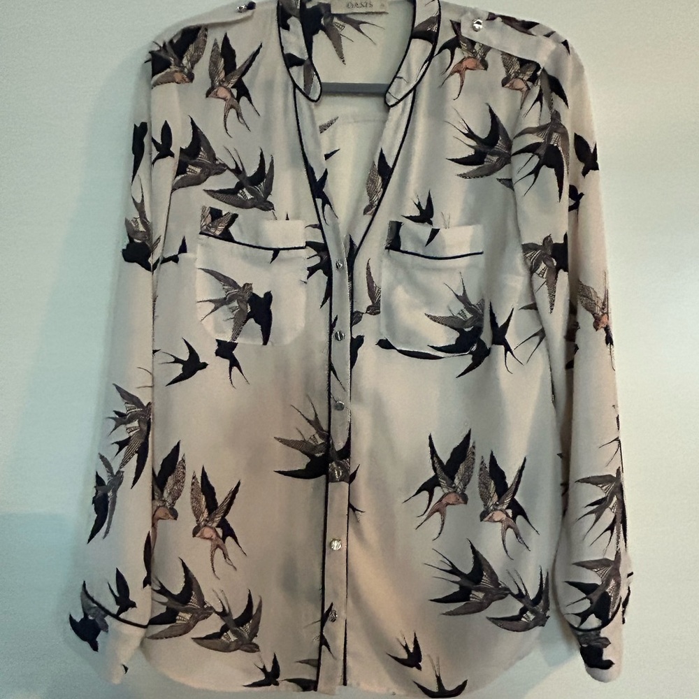 Oasis Monochrome Artistic Blouse